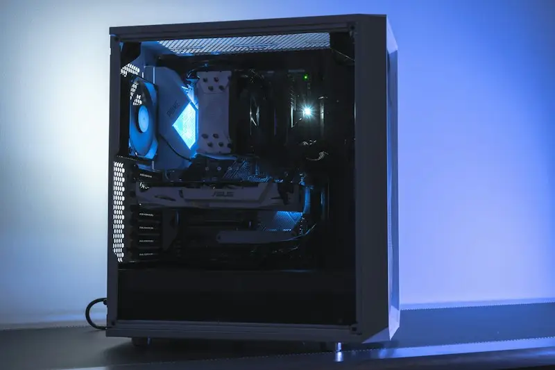 Desktop PC tower with a dedicated graphics card for Source Filmmaker