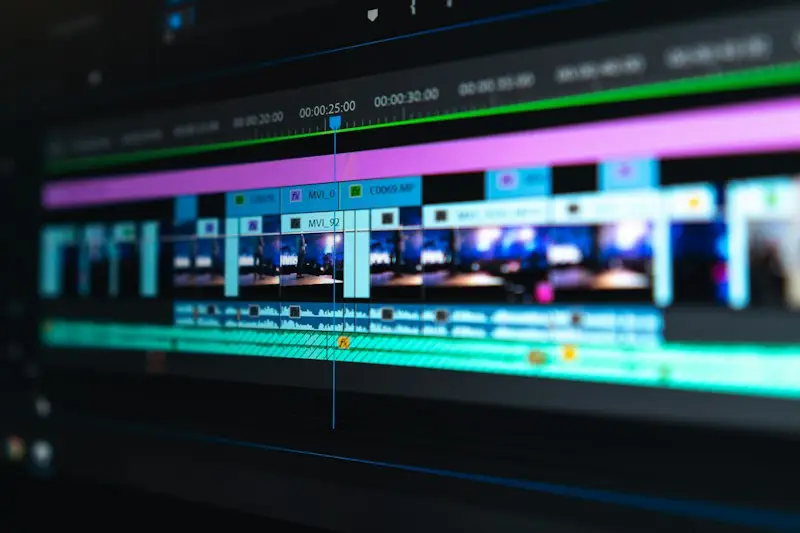 Video editing timeline, similar to exporting a first Source Filmmaker render